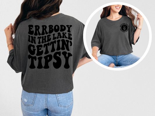 Errbody in the lake gettin' tipsy (front)