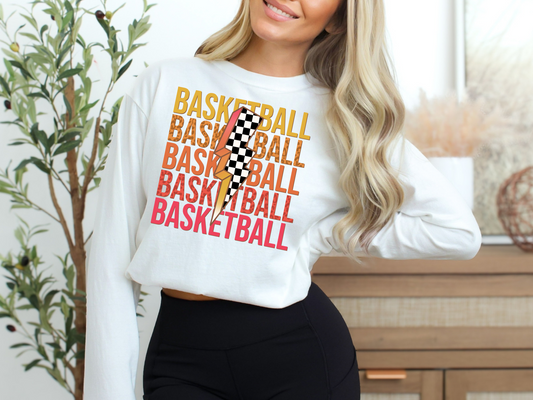 Basketball (multicolor checkered bolt)