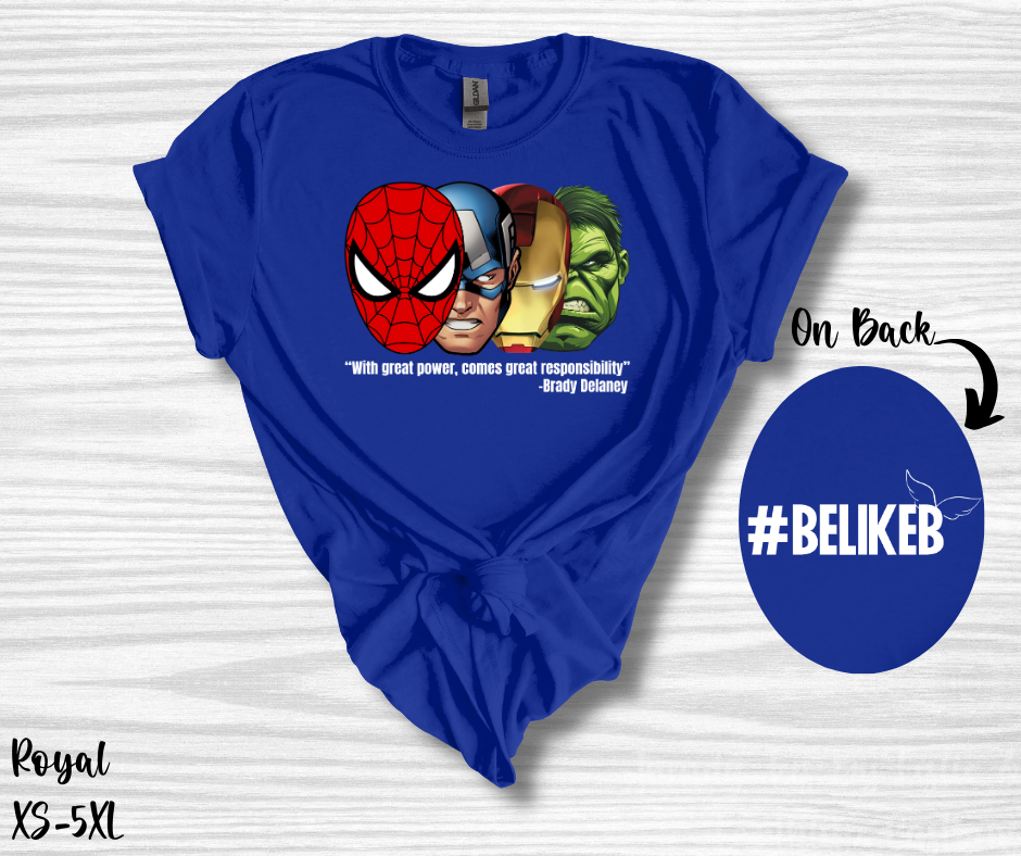 #BeLikeB Superhero Youth Tee