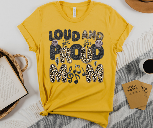 Band - Brown Leopard Loud & Proud Mom