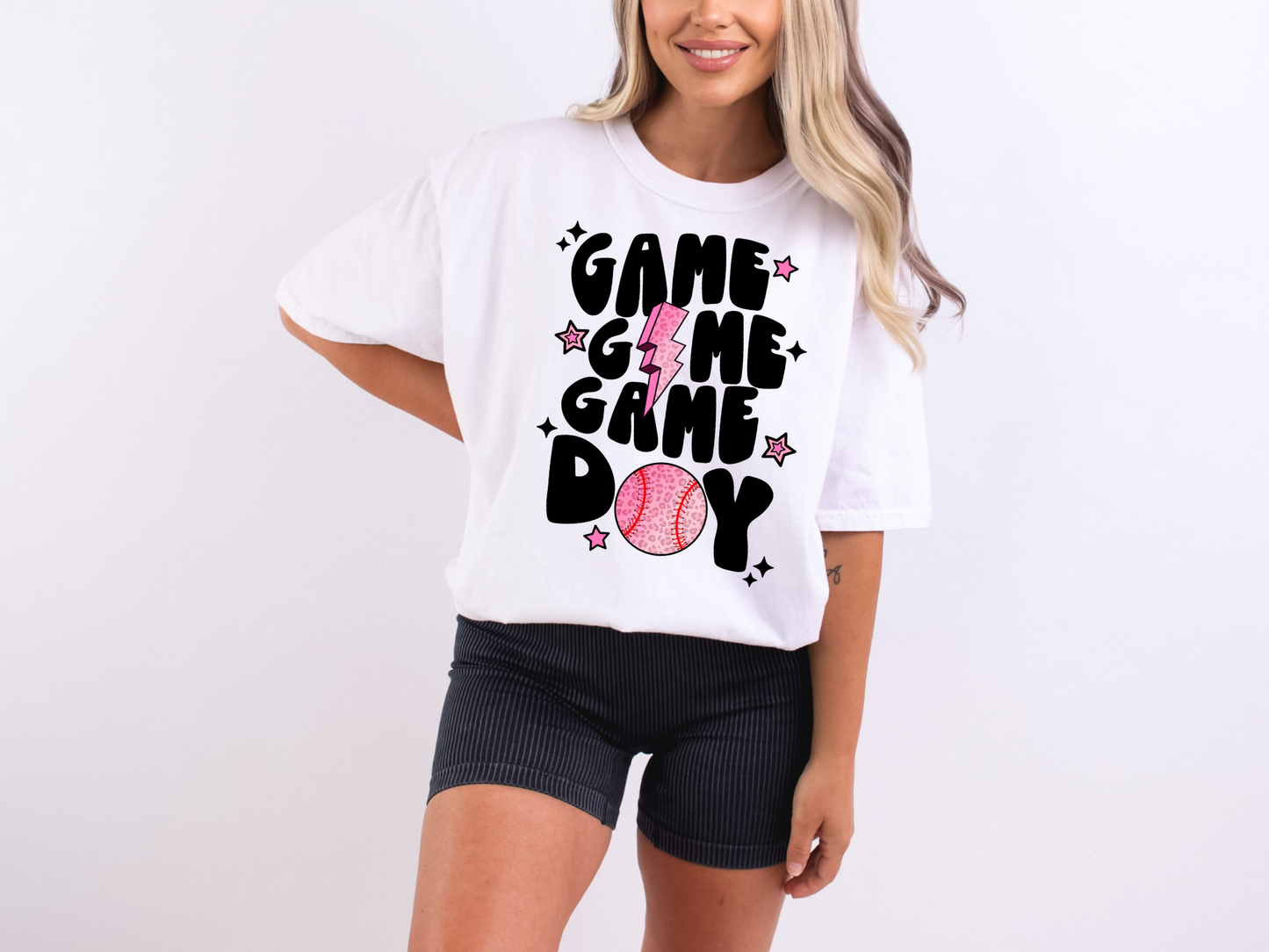 Game Day Baseball (pink leopard)