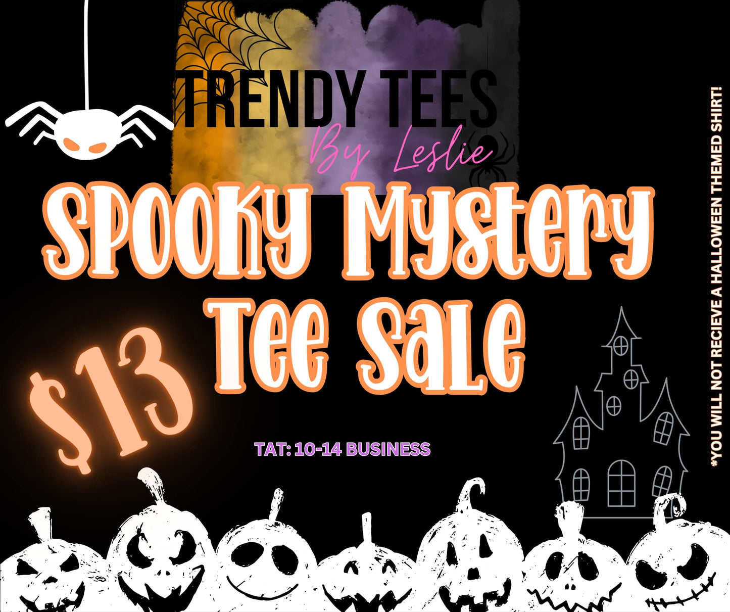 Spooky Mystery Tee Sale