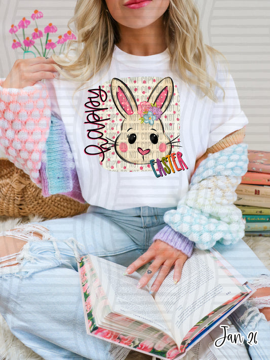 Happy Easter Bunny DTF Transfer