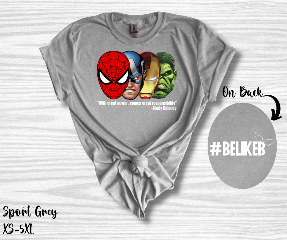 #BeLikeB Superhero Youth Tee