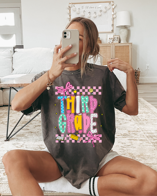 Third Grade (pink checkered)