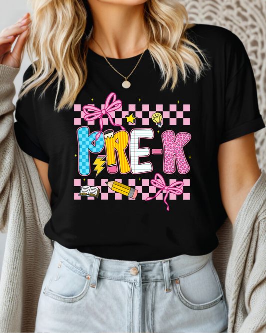 Pre-K (pink checkered)