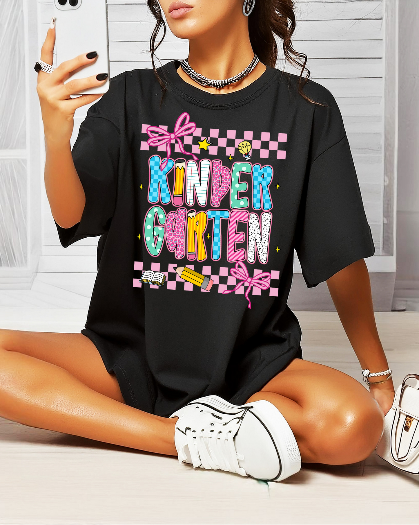 Kindergarten (pink checkered)