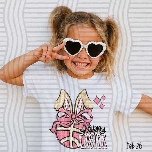 Basketball Easter DTF Transfer