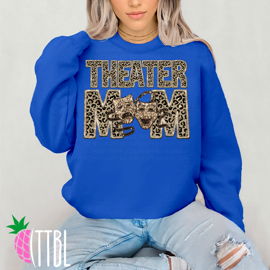 Theater Mom Leopard Adult Tee