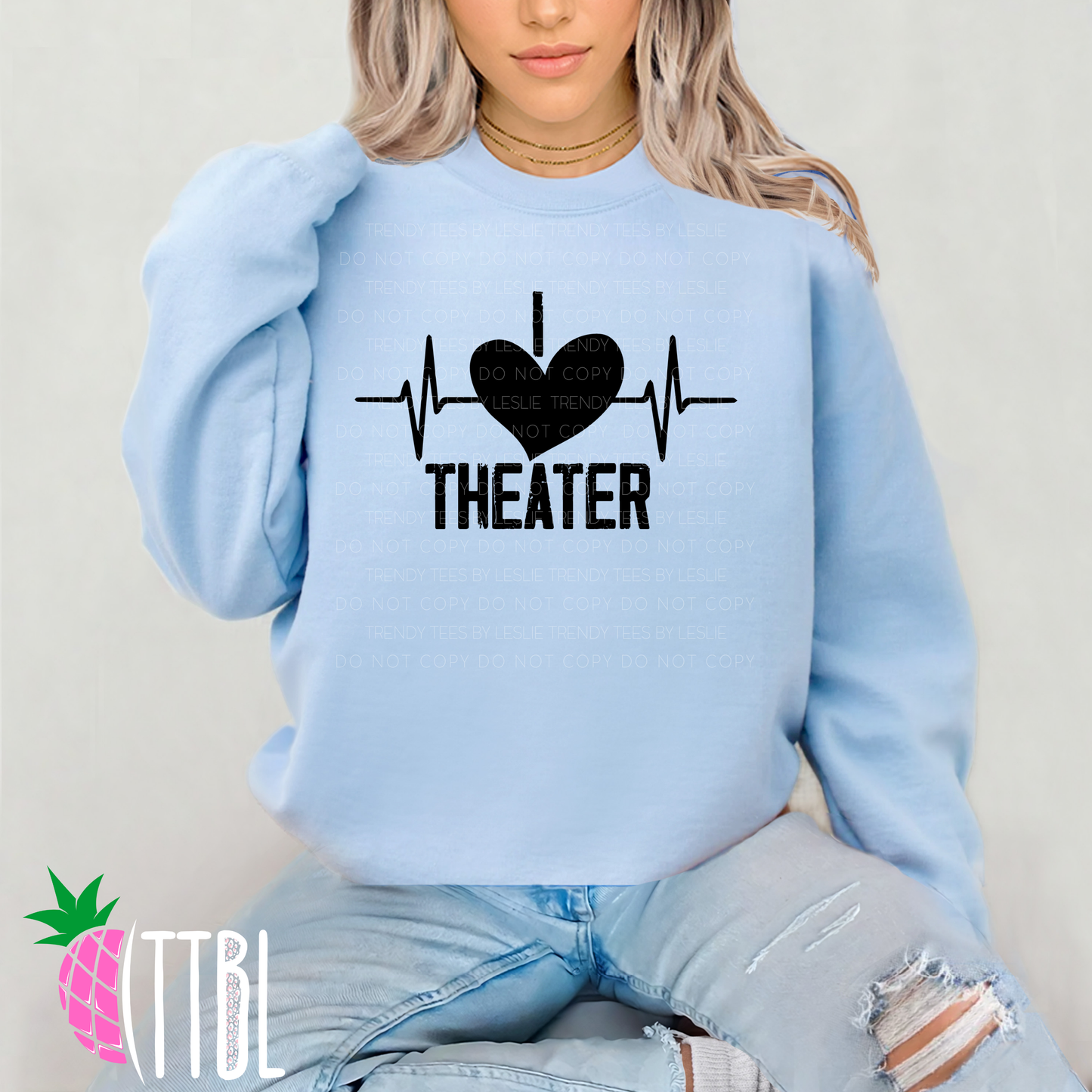 I Love Theater Adult Tee