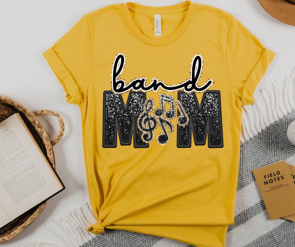 Band Mom Faux Glitter