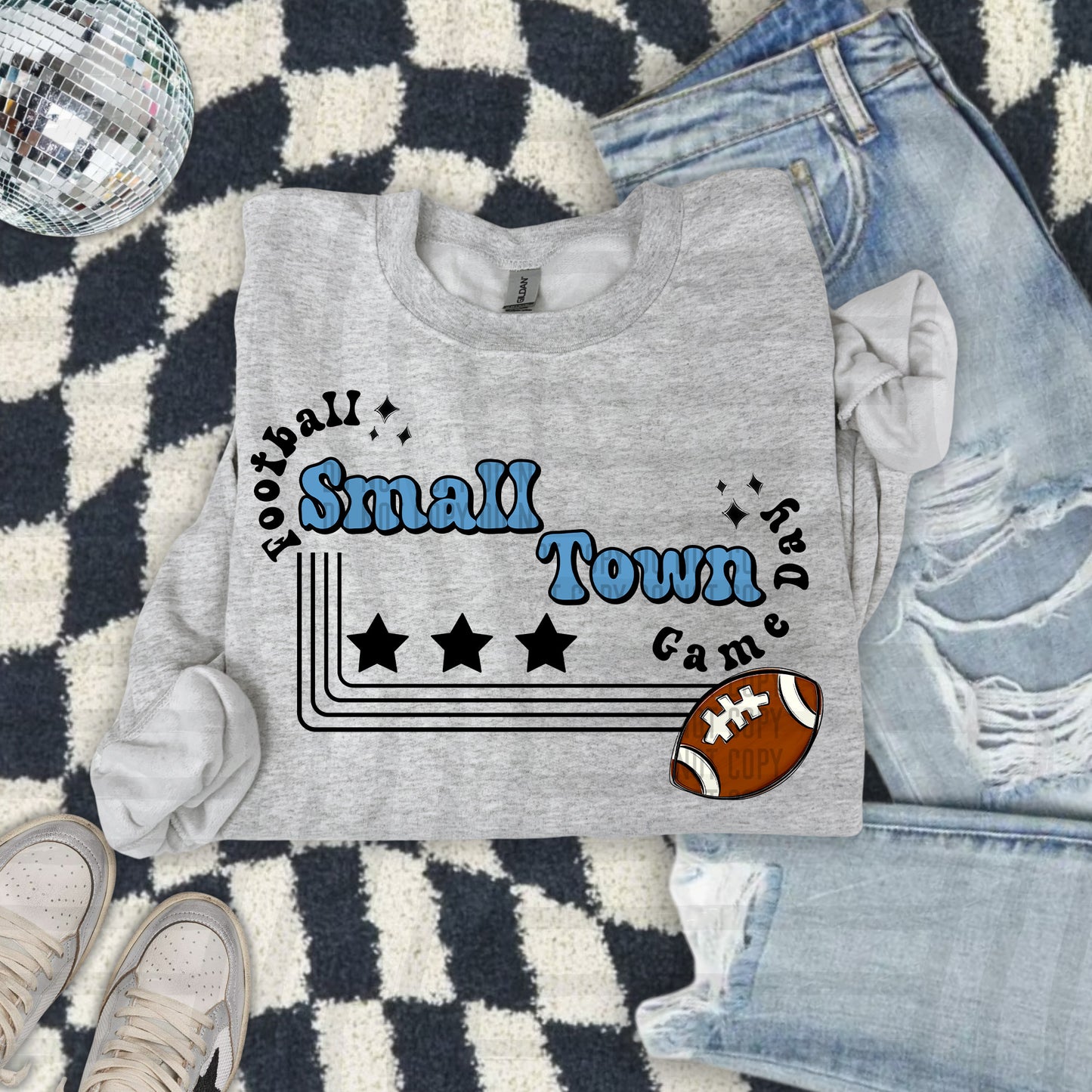 Football Small Town Game Day DTF Transfer
