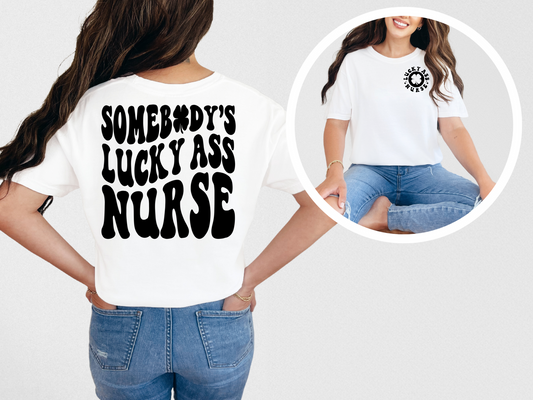 Somebody's lucky ass nurse (back)