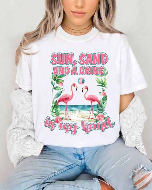 Sun, sand and a drink in my hand