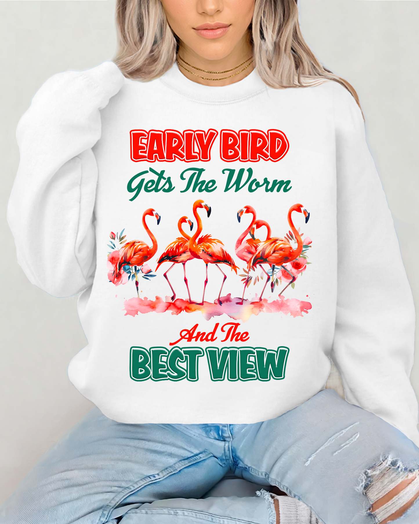 Early bird gets the worm and the best view