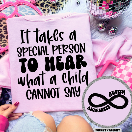 It take a special person to hear what a child cannot say (back)