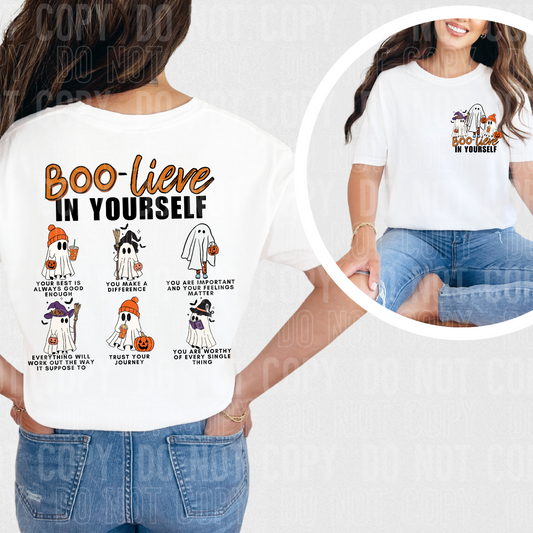 Boo-lieve in yourself (front)