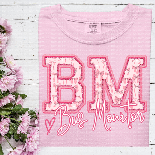 Pink Coquette Bus Monitor