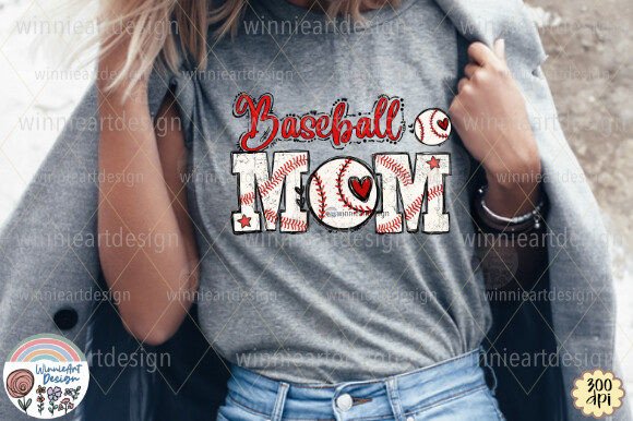 Baseball Mom DTF Transfer