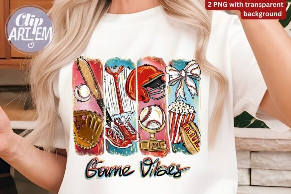 Game Vibes Baseball DTF Transfer