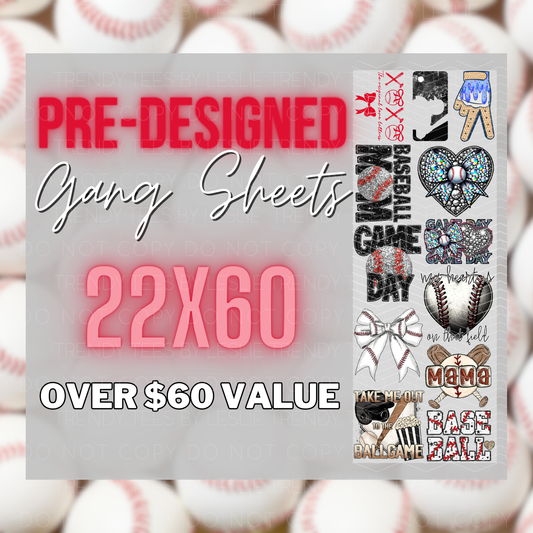 Baseball Gang Sheet