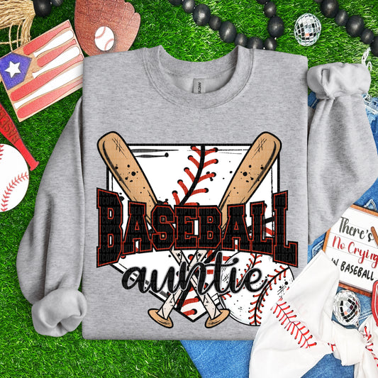 Baseball Auntie DTF Transfer