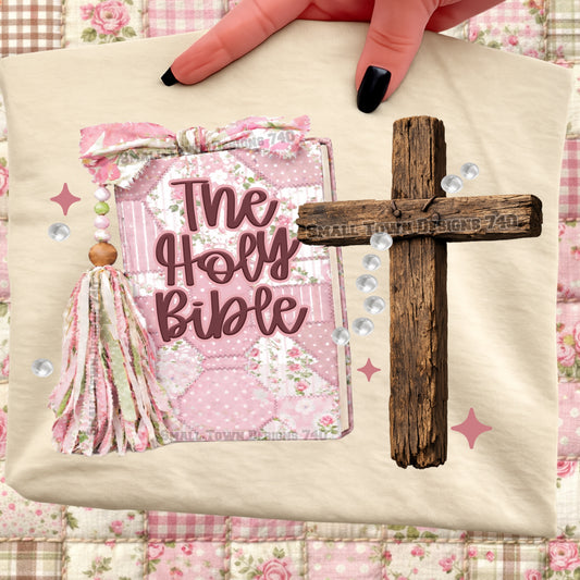 The Holy Bible Cross DTF Transfer