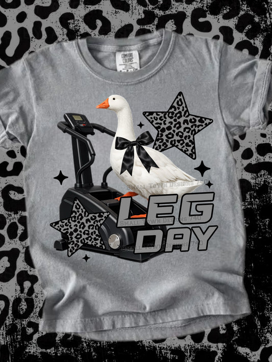 Leg Day Goose DTF Transfer