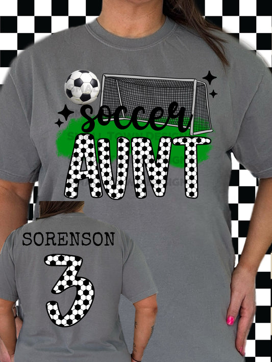 Soccer Aunt DTF Transfer