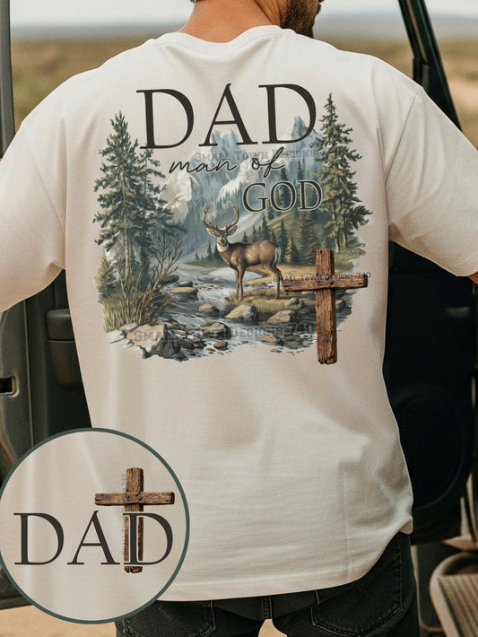 Dad Christian Man of God Hunting DTF Transfer
