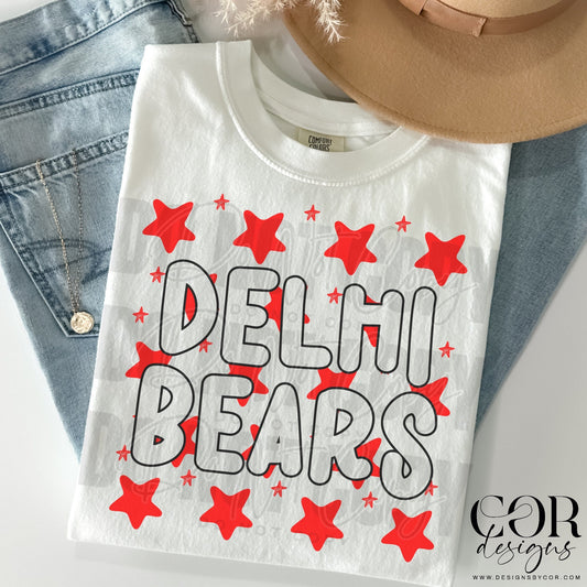 Delhi Bears (red stars)
