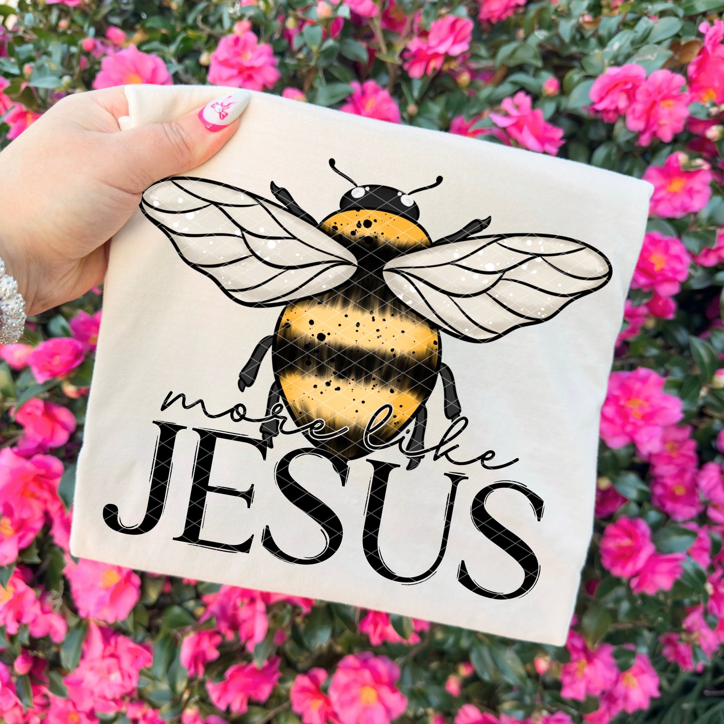 More Like Jesus Bee DTF Transfer