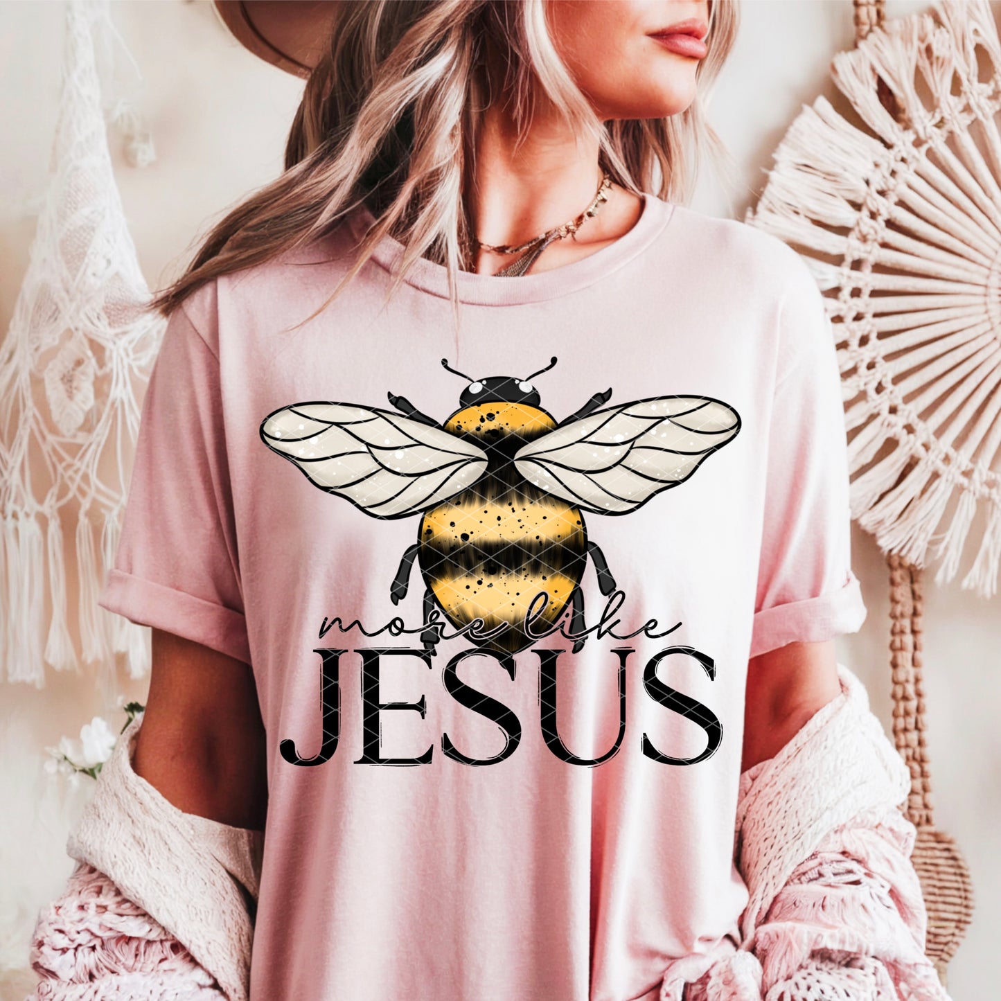 More Like Jesus Bee DTF Transfer