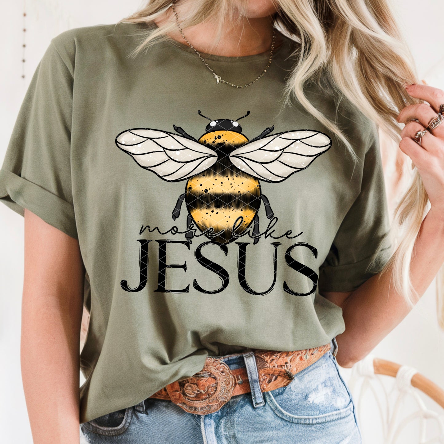 More Like Jesus Bee DTF Transfer