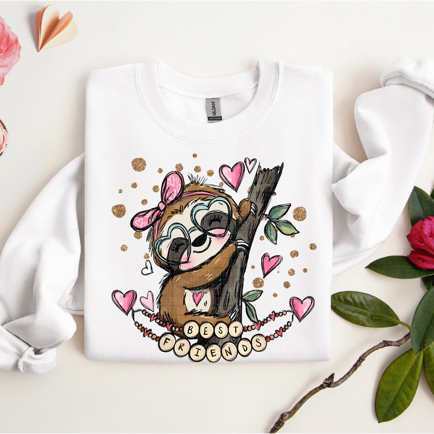 Best Friends Sloth DTF Transfer