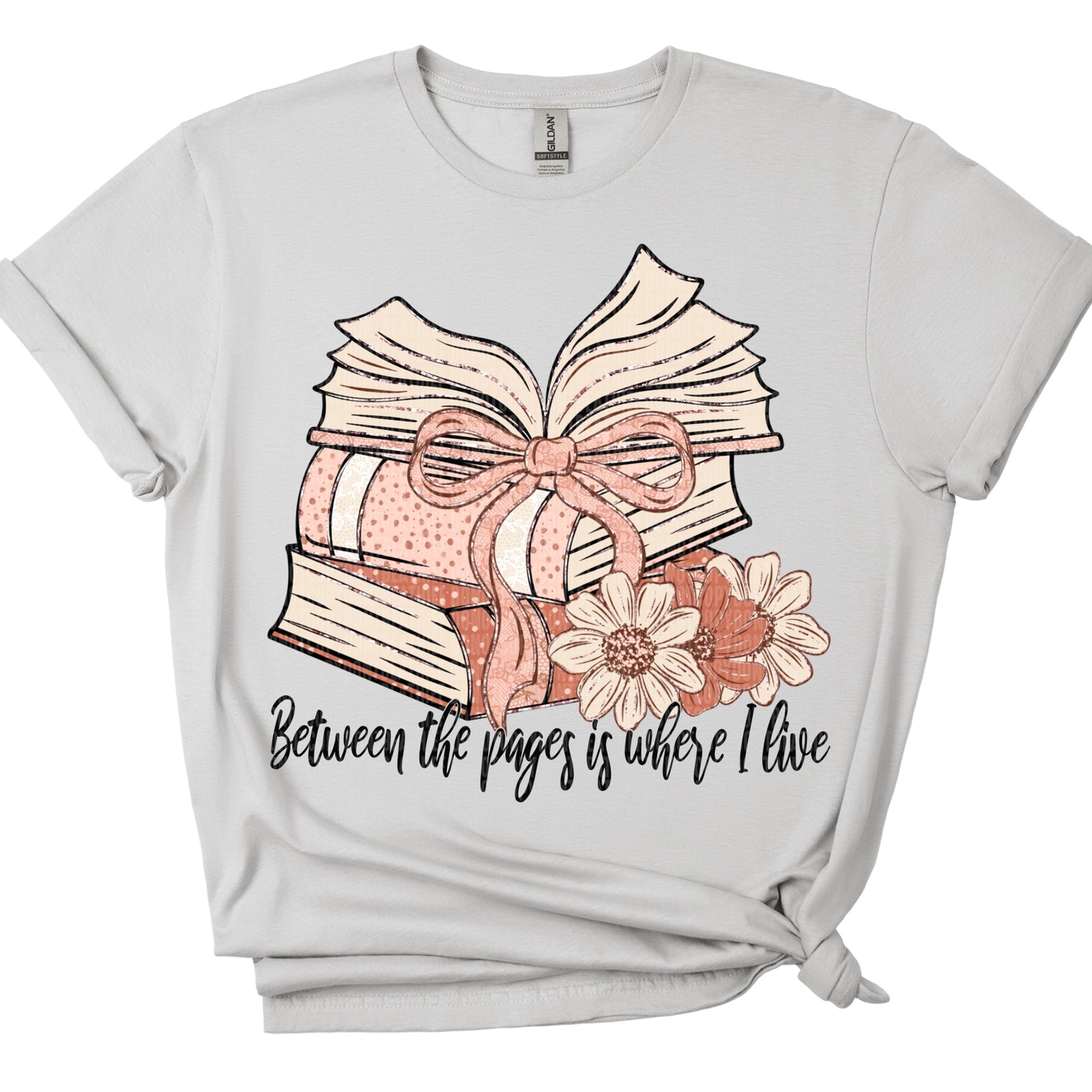 Between the Pages Is Where I Live DTF Transfer