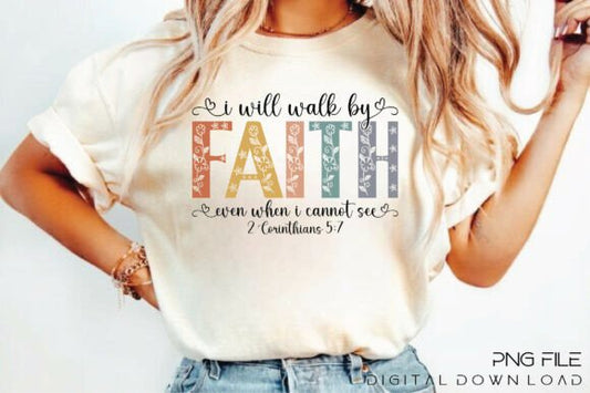 Walk by Faith DTF Transfer