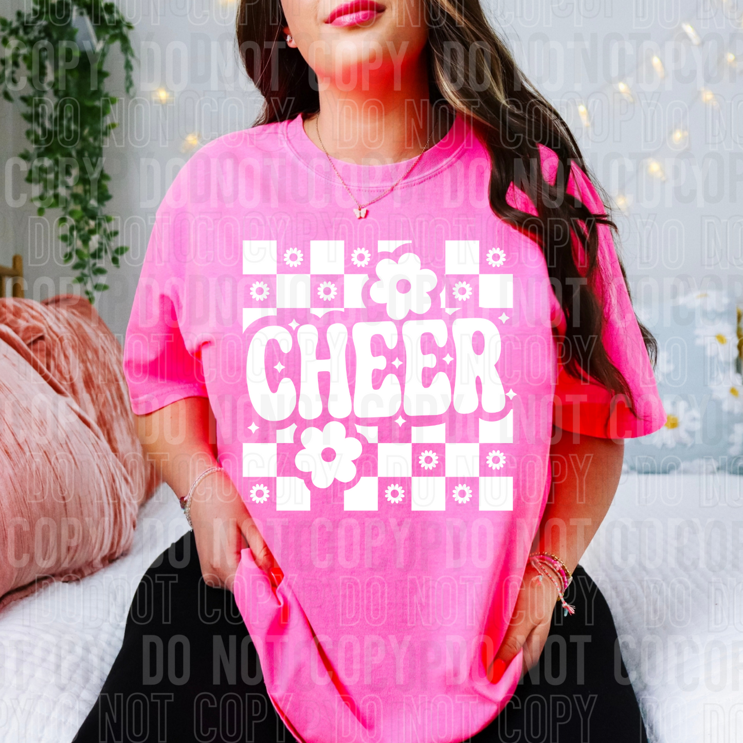 Cheer Checkered (white)