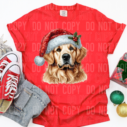 Christmas Golden Retriever