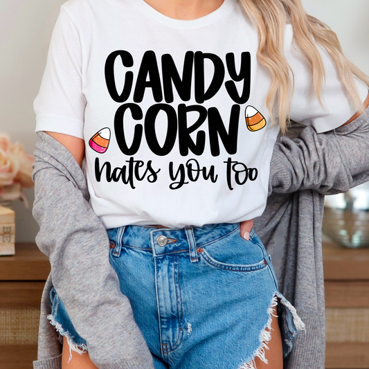 Candy corn hates you too (black)