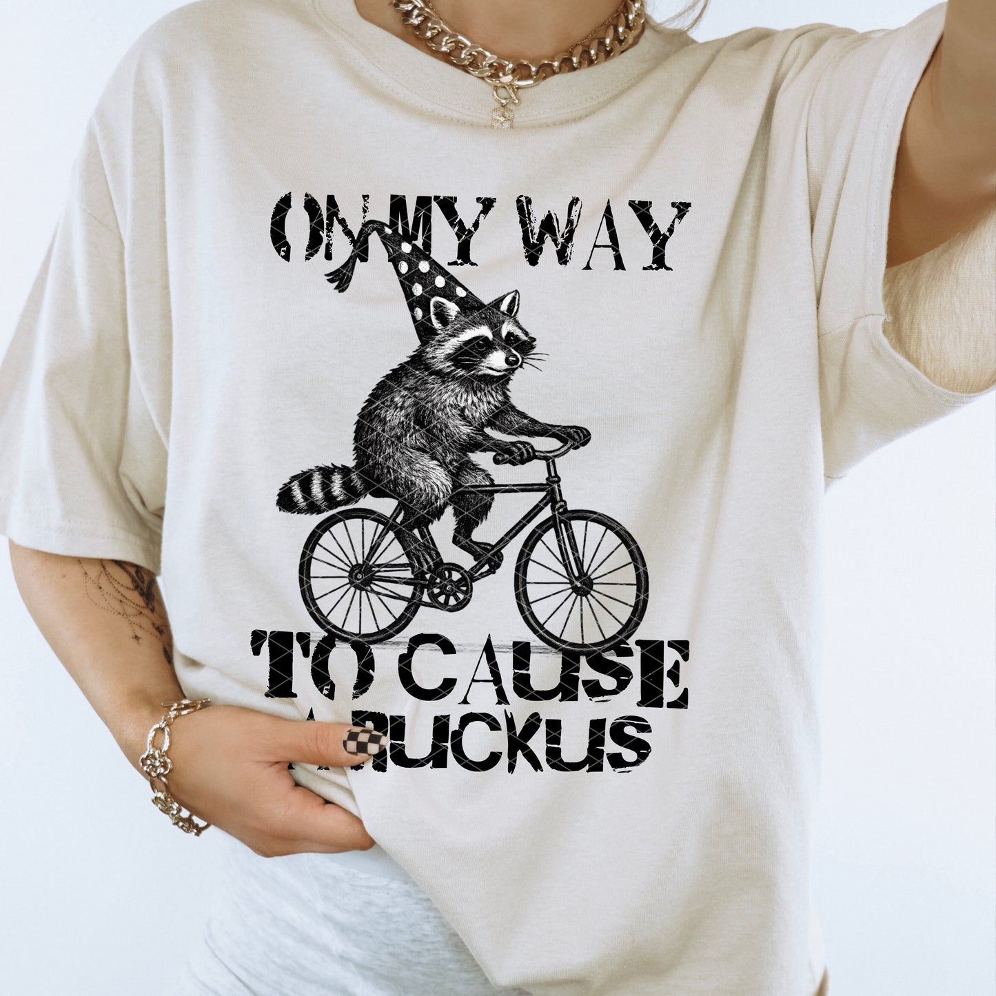 On My Way To Cause A Ruckus – DTF Transfer