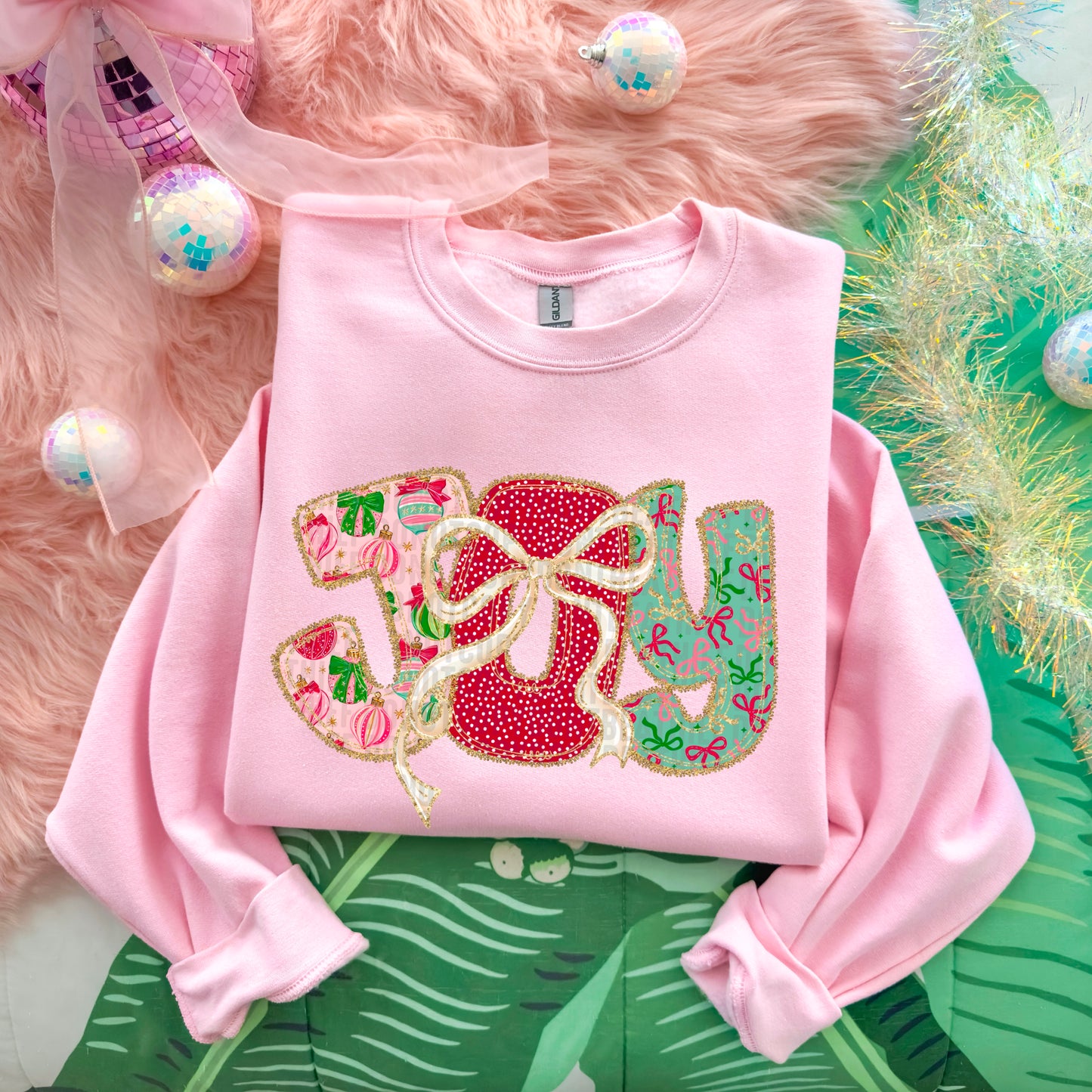 Christmas Bow Lace Joy