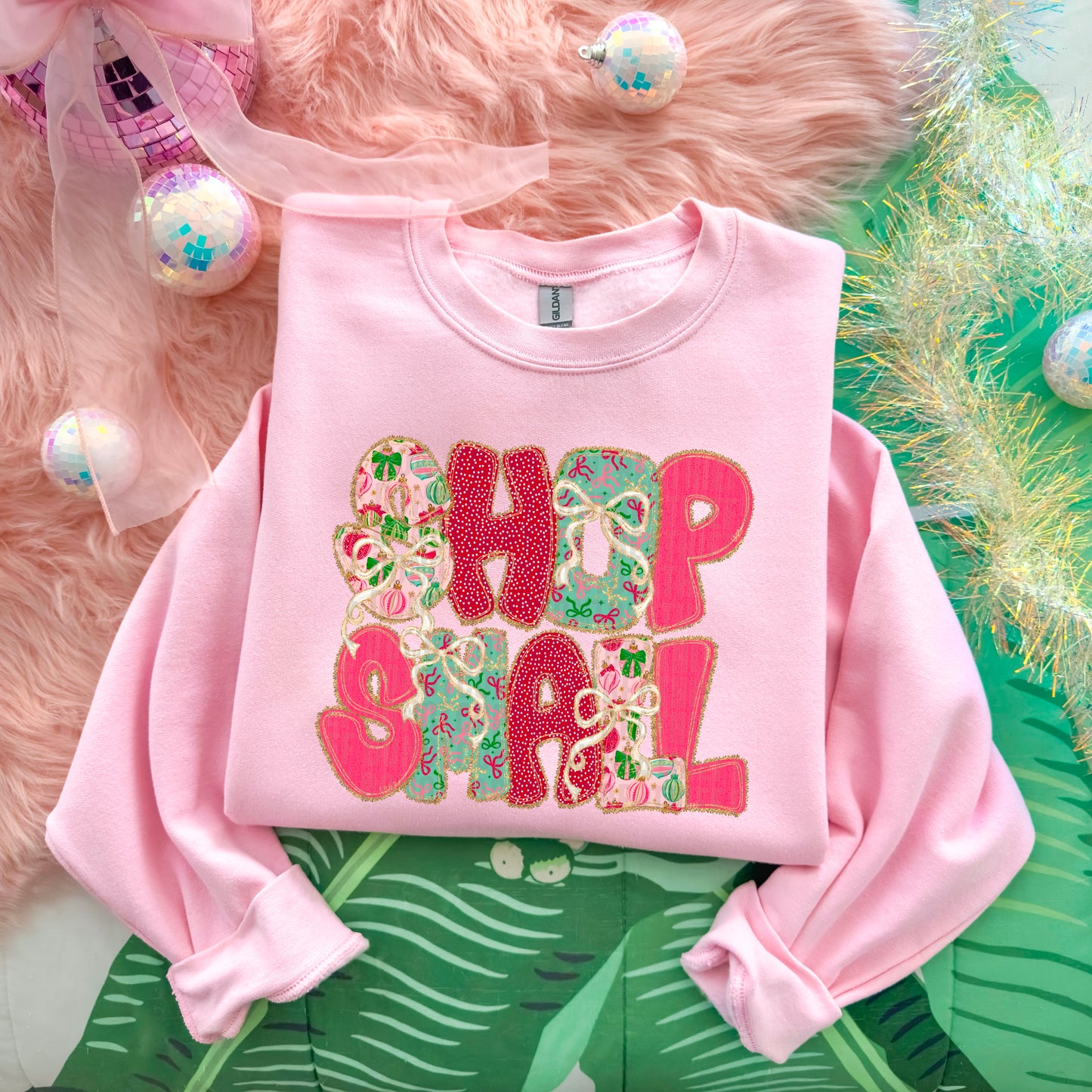 Christmas Bow Lace Shop Small