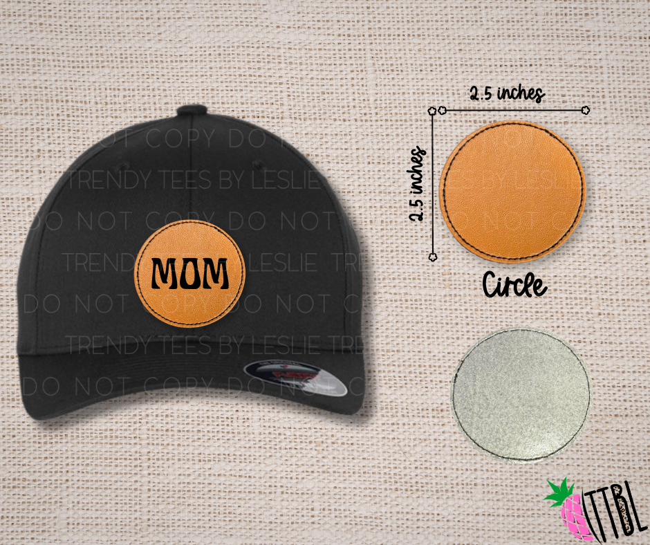 Custom Text Laser Engraved Patch