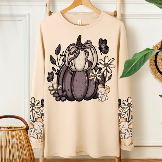 Cottage Core Pumpkin Mouse (sleeves)