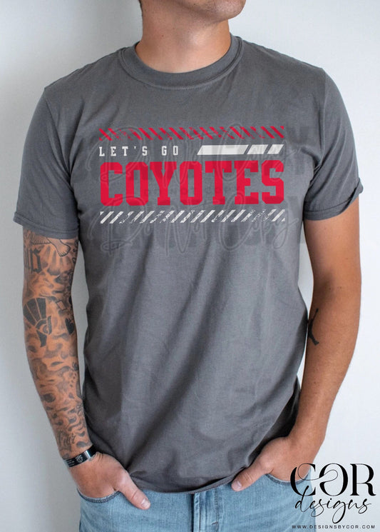 Let's go coyotes (red/white)
