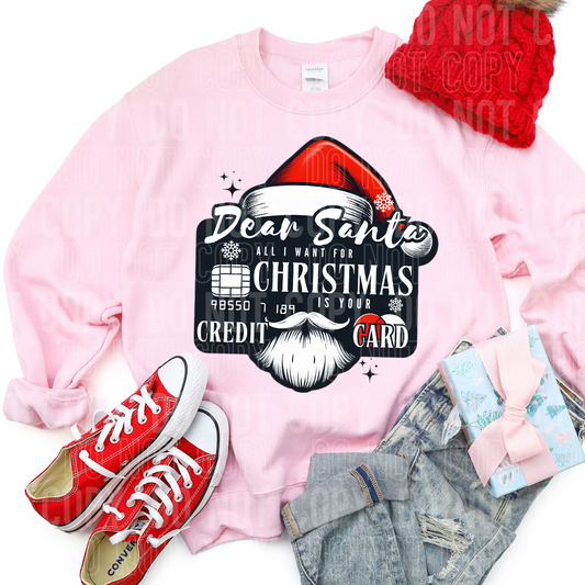 Dear Santa, all I want for Christmas is your credit card