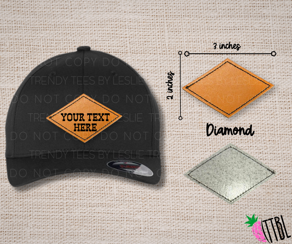 Custom Text Laser Engraved Patch