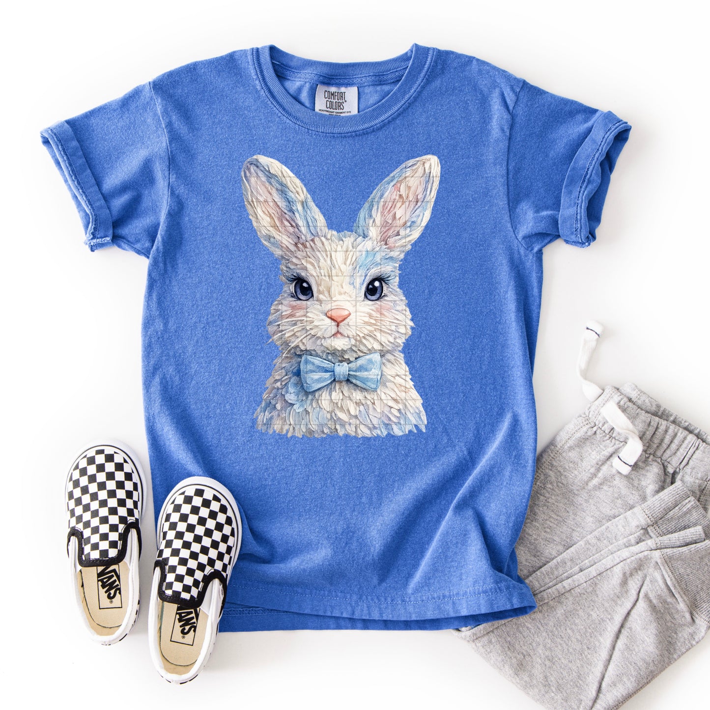 Boy Bunny with Bowtie – Easter DTF Transfer