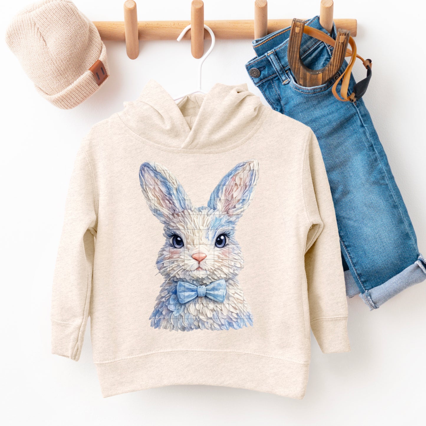 Boy Bunny with Bowtie – Easter DTF Transfer
